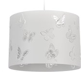 Relaxdays hanglamp wit - pendellamp vlinder - kinderkamer - plafondverlichting