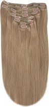 Remy Human Hair extensions straight 16 - brown 8#