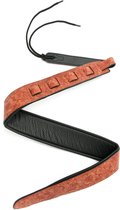 Fame Strap Garment Leather Floral Red - Gitaarband