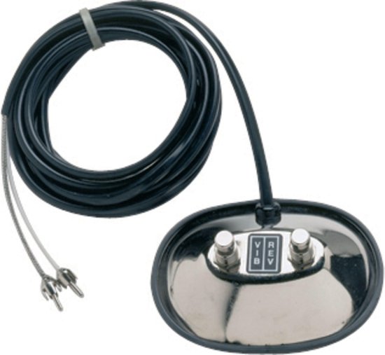 Fender 2-Button Vintage-Style Footswitch RCA jacks voetschakelaar voor Fender versterkers met cinch aansluiting