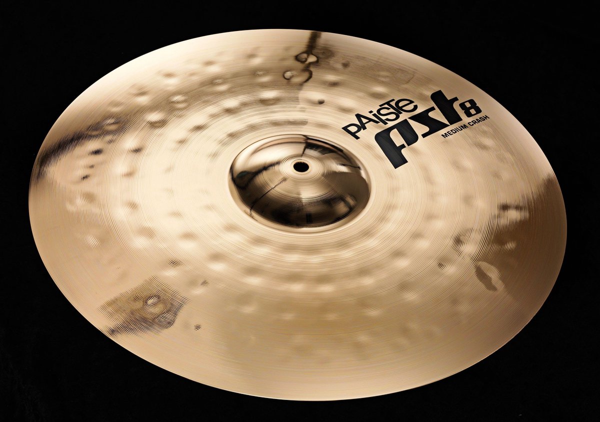 Paiste PST8 Medium Crash 16", Reflector Finish - Crash bekken