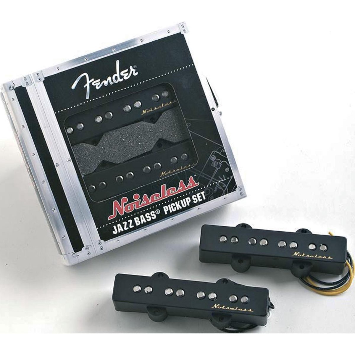 Fender Pickup Set Noiseless J-bas zwart Cover - Bass pickup