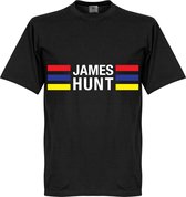 James Hunt Stripes T-Shirt - Zwart  - 5XL