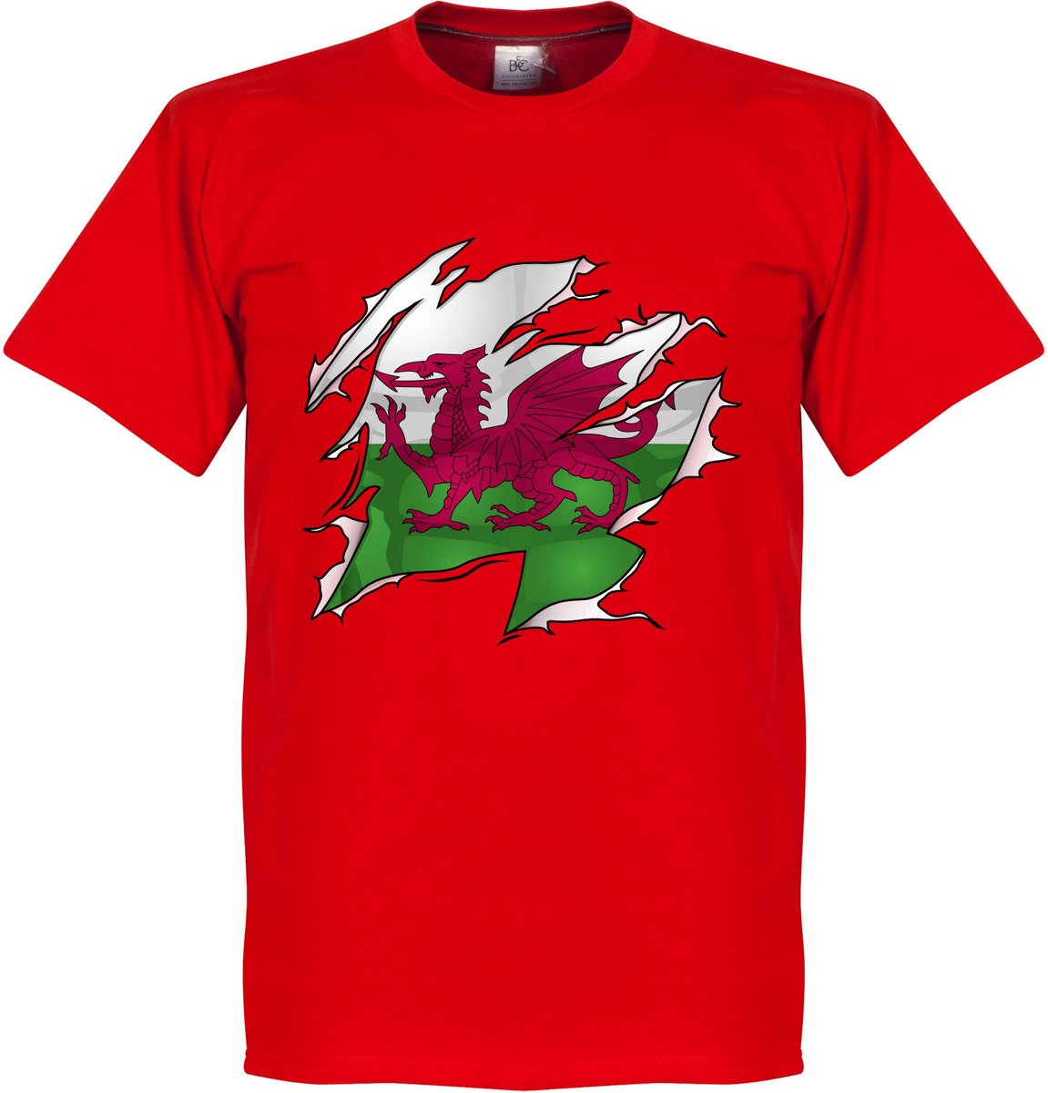 1151x1200.jpg Wales Ripped Flag T-Shirt - Rood - Kinderen - 92/98 - Afbeelding 1