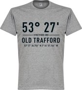 Manchester United Old Trafford Coördinaten T-Shirt - Grijs - M