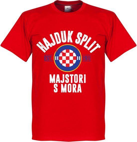 Hajduk Split Established T-Shirt - Rood - XL