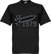 Awesome Since 1979 T-Shirt - Zwart - XS