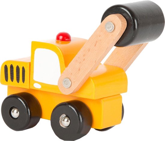 Grue de chantier et accessoires, jouet en bois legler