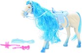 Toi-toys Paard Blauw Met Accessoires 29 Cm