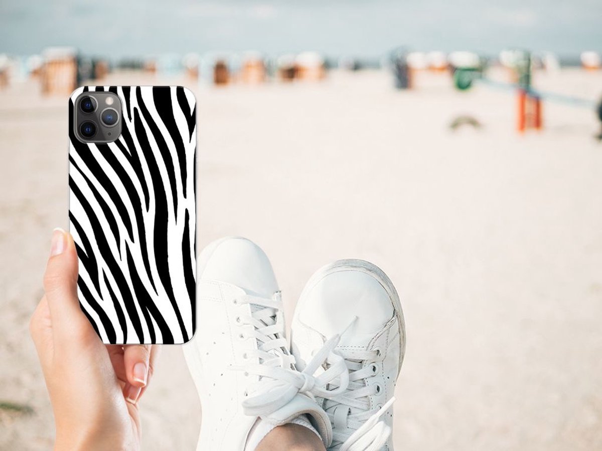Apple iPhone 11 Pro Max TPU Hoesje Zebra