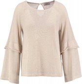 Only beige trui met glitterdraad - Maat M