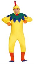 Guirca - Kip & Haan & Kalkoen & Kuiken & Eend Kostuum - Kraaiende Haan Kostuum - geel - Maat 52-54 - Carnavalskleding - Verkleedkleding