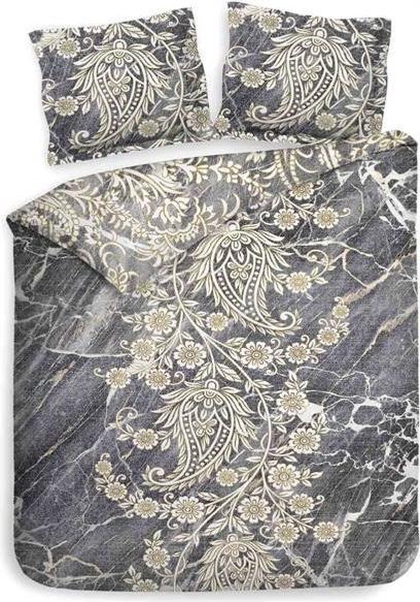 Heckettlane Heckett & Lane Victor - Dekbedovertrek - 2 kussenslopen - Marble Grey