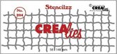 Crealies Stencil - no.204 - Mesh