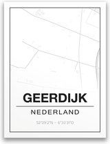 Poster/plattegrond GEERDIJK - A4