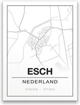 Poster/plattegrond ESCH - A4