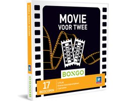 Bongo Bon - Movie voor Twee Cadeaubon - Cadeaukaart cadeau voor man of vrouw | 17 bioscopen
