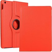 Case2go - Tablet hoes geschikt voor iPad 10.2 2019 / 2020 / 2021 - Draaibare Book Case Cover - Rood