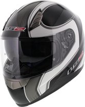 LS2 FF384 Fortuna Integraalhelm - Motorhelm - Glans Zwart Titanium - Maat XS