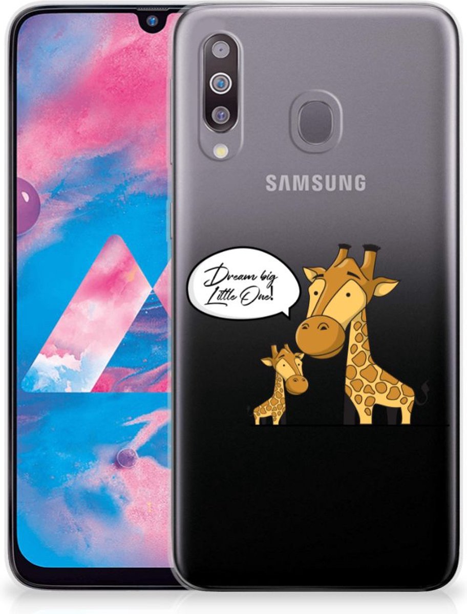 Samsung Galaxy M30 Telefoonhoesje met Naam Giraffe