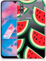 Geschikt voor Samsung Galaxy M30 Siliconen Case Watermelons