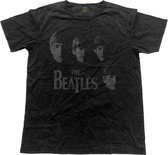 The Beatles Heren Tshirt -M- Vintage Faces Zwart