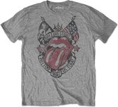 The Rolling Stones Heren Tshirt -M- Tattoo You US Tour Grijs