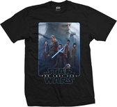 Star Wars Heren Tshirt -M- Episode VIII The Force Composite Zwart