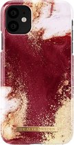 iDeal of Sweden - iPhone 11 Hoesje - Fashion Back Case Golden Burgundy Marble