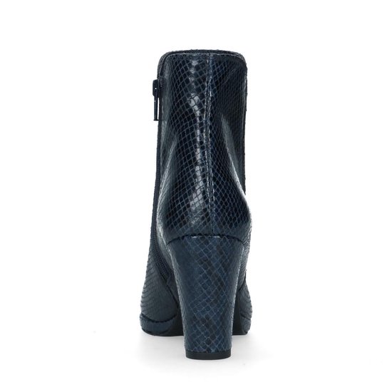| Manfield Dames Blauwe enkellaarsjes met | Manfield Dames Blauwe enkellaarsjes met