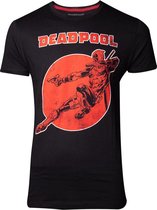 Marvel Deadpool Heren Tshirt -2XL- Vintage Zwart
