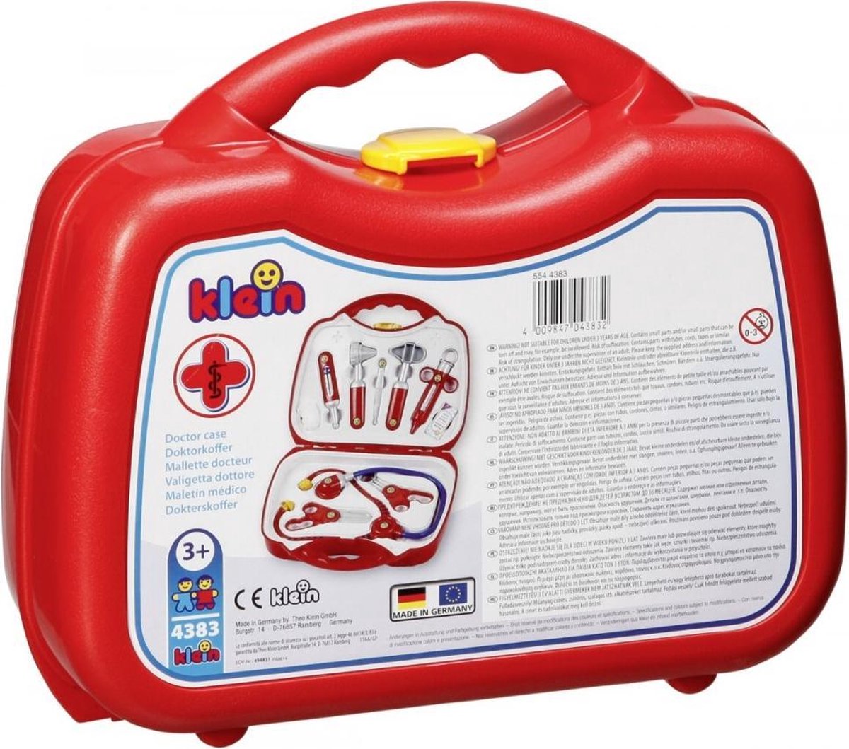 Klein Toys dokterskoffer - incl. speelgoedinstrumenten en handleiding voor eerstehulp - 26,5x9,5x23 cm - rood — afbeelding 8