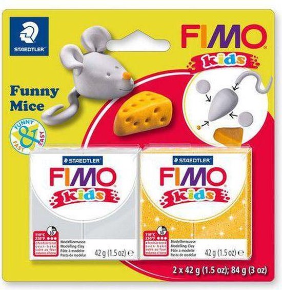 Fimo kids funny kits set 'funny mice' | bol.com