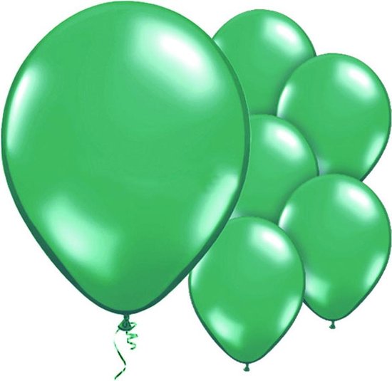 Ballonnen - Metallic Groen - 10 stuks