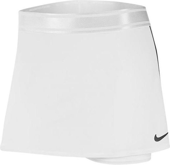 Nike Court Dry Straight tennisrokje dames wit/zwart | bol.com