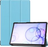 Tablet hoes geschikt voor Samsung Galaxy Tab S6 - Tri-Fold Book Case - Licht Blauw