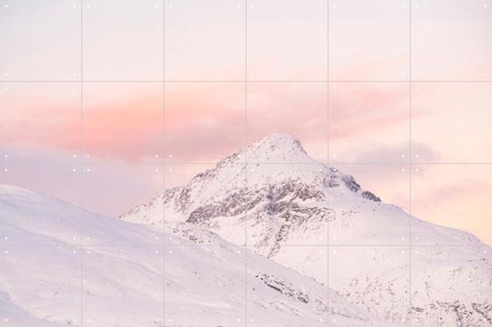 IXXI Sunset in the Mountains - Wanddecoratie - Fotografie - 120 x 80 cm