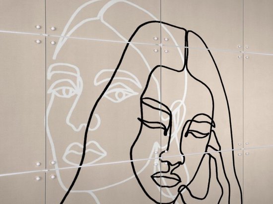 IXXI Alma & Wanda - Décoration murale - Portraits - 80 x 100 cm