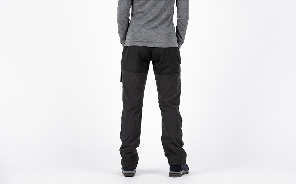 Fjallraven Nikka Curved W Dames Wandelbroek Dark 36 Zwart