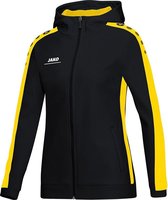 Jako Striker Hoodie Dames - Zwart / Citroen | Maat: 34