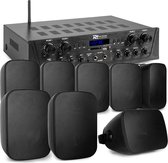 Geluidsinstallatie met Bluetooth - PV240BT 4-zone stereo versterker audio + 8 BD50B speakers - 5''