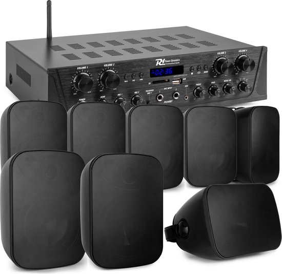 Système de son avec Bluetooth - PV240BT amplificateur audio stéréo 4 zones  + 8