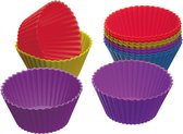 KitchenCraft Colourworks Cupcake Cups - Cupcake vormen Set van 12 Stuks 7 centimeter