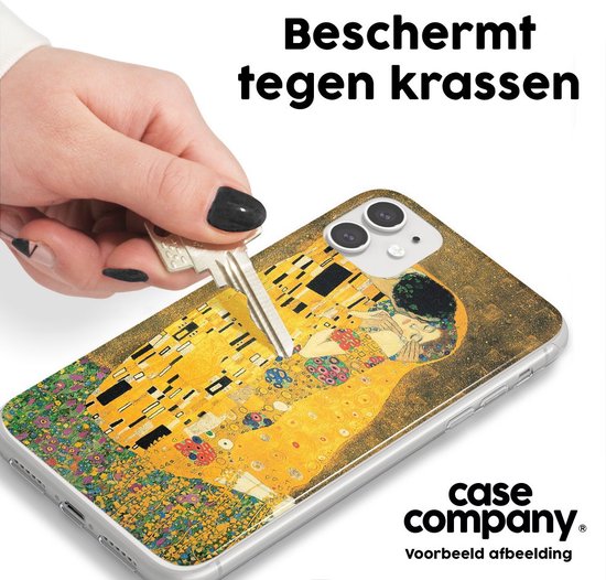 Case Company® - Coque Samsung Galaxy A34 avec cordon - Der Kuss - Coque de téléphone avec cordon Zwart - Protection sur tous les côtés et sur le bord de l'écran