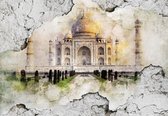 Fotobehang - Vlies Behang - Taj Mahal - Monument - Kunst - 208 x 146 cm
