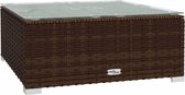 vidaXL - 10-delige - Loungeset - met - kussens - poly - rattan - bruin