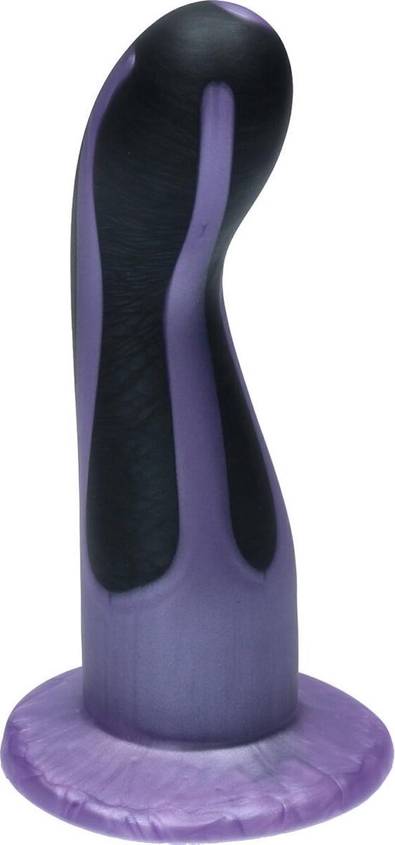 Goedkoopste Ylva & Dite - Leda - Siliconen G-spot / Prostaat dildo - Made in Holland - Zwart Metallic / Violet Metallic
