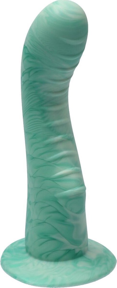 Goedkoopste Ylva & Dite - Kajsa - Siliconen G-spot / Prostaat dildo - Made in Holland - Pastel Groen / Fruit Groen Metallic