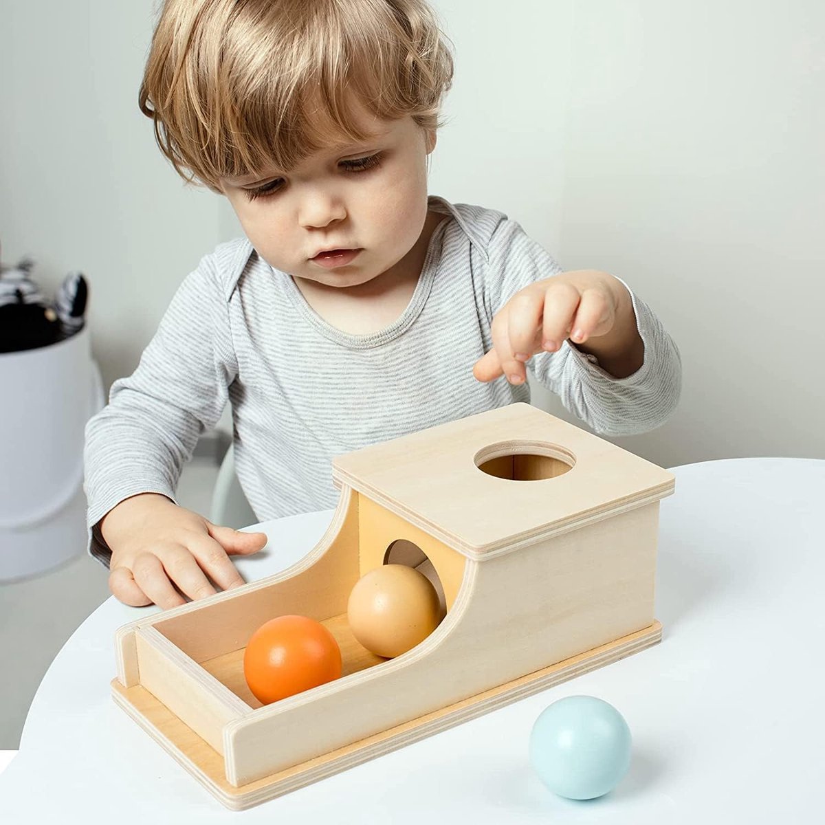 Object Permanence Box, Montessori Speelgoed voor 1-jarigen, Baby Speelgoed 1 jaar, Montessori Speelgoed, Baby Speelgoed - Merkloos