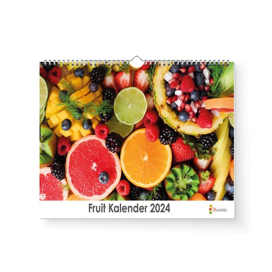 Huurdies Fruit Kalender Jaarkalender 2024 35x24 300gms